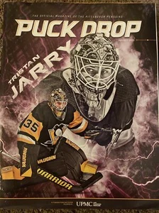 Revista Disco Drop de los Pingüinos de Pittsburgh - Enero 2022 Cubierta Tristan Jarry - Imagen 1 de 6