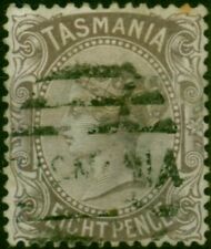 Tasmania 1878 8d Dull Purple-Brown SG158 Fine Used