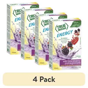 True Lemon Energy Drink Mix, .57 Oz, Blackberry Pomegranate, (4 pack).. - Picture 1 of 8