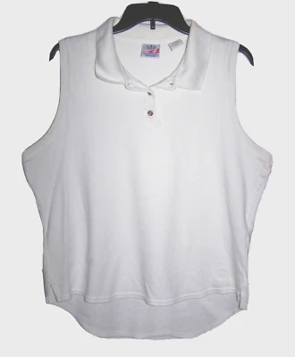 Vintage USA Olympic JC Penney Exclusive Men's White Sleeveless Polo Shirt Size L - Image 1 of 4