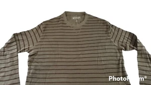 Magellan Outdoors Shirt Mens XL Green Stripe Long Sleeve Waffle Knit Thermal - Picture 1 of 9