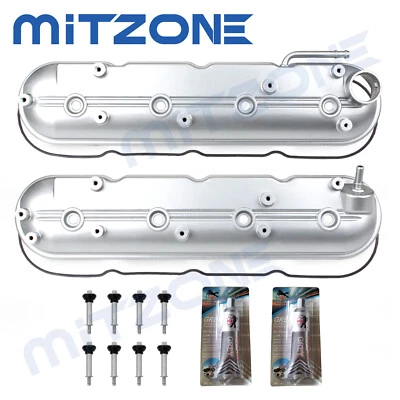 2PCS Valve Cover Set for 2009-2013 Chevy Corvette Silverado GMC Sierra 1500 V8🚗 - Image 1 of 4