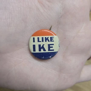 Dwight Eisenhower - "I Like IKE" Vintage Campaign Button - Picture 1 of 3