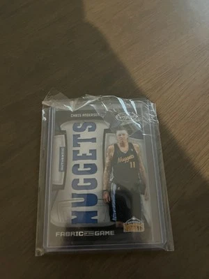 Tela del juego certificada 2009-10/25 Chris Birdman Andersen #FOG-CA.2 Foto 1 de 4