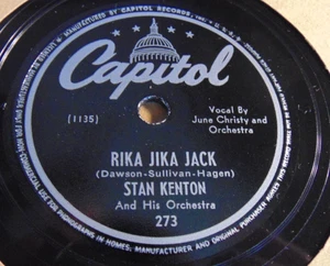 Stan Kenton - Rika Jika Jack / Artistry in Boogie (1946) Capitol 78 EX to EX- - Imagen 1 de 6