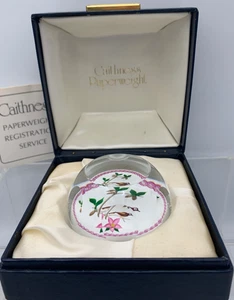 GROßE William Manson Limited Ed. Rebhuhn im Birnbaum Caithness Briefbeschwerer - Bild 1 von 20