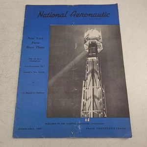 The National Aeronautic Magazine February 1937 New York Paris Race Plans Hartney - Picture 1 of 7