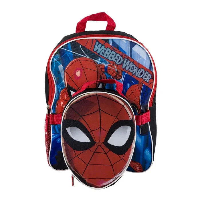 Marvel Spider-Man Backpack And Detachable Lunchbox - 15" - Webbed Wonder - Adjus - Image 1 of 1