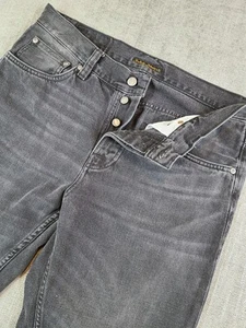 Nudie Jeans Herren schwarz Steady Eddie II Tapered Button Fly Denim - 32x32 (34x31) - Bild 1 von 8