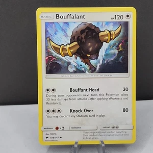 Bouffalant 108/147 Burning Shadows Reverse Holo Common Pokemon Card - Picture 1 of 2