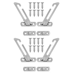 4 Pcs Window Safety Latch Children Locks Track Baby Travel Positioner Security - Picture 1 of 12