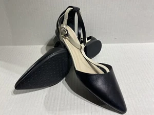Tahari Women's Randy black and ivory pointy shoes Straps 9.5 US - Picture 1 of 10