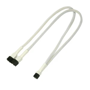 Câble Y Nanoxia 3 broches, 30 cm, manche blanc - Photo 1/1