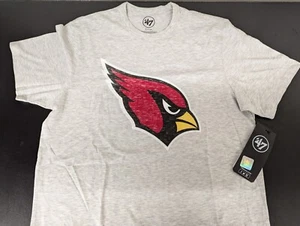 Camiseta de fútbol americano gris cuello redondo logotipo marca Arizona Cardinals NFL 47 para hombre - Nueva con etiquetas - Imagen 1 de 15