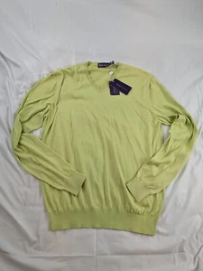 Ralph Lauren Purple Label Damen Gr. L 100% Baumwolle leichter Pullover grün - Bild 1 von 11
