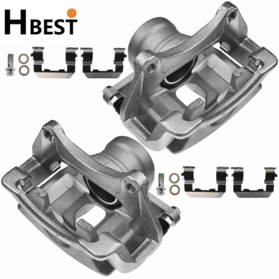 2X PINZAS DE FRENO DELANTERAS CON PAR DE SOPORTES PARA HYUNDAI GENESIS CUPÉ 2010-2016 2,0 L Foto 1 de 4