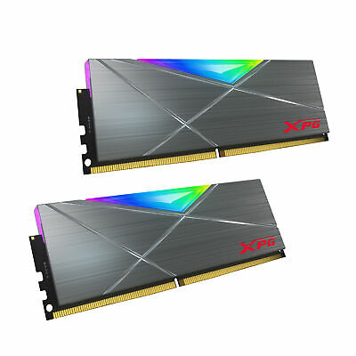 XPG SPECTRIX D50 RGB DDR4 16GB 2x8GB DDR4 3200MHz CL16 Grey 2PK RAM Upgrade • 57.99$