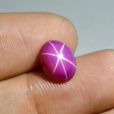 3.5 Cts Lab Created Pink Star Ruby For Making Jewelry  - Image 1 of 2