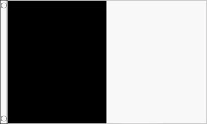 Black and White Irish County Large Flag (8ft x 5ft) - Picture 1 of 1