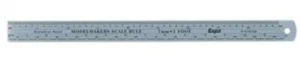 Expo 74107 - 12" Stainless Steel Model Makers 0 Gauge - 7mm Scale Rule -1st Post - Picture 1 of 11