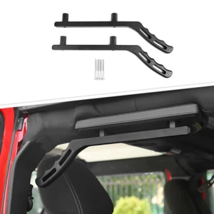 2x Upgraded Rear Grab Handles Bar for 2007-2017 Jeep Wrangler JK JKU 4Dr Black - Picture 1 of 8