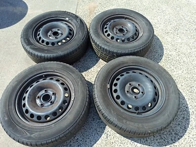 VW Golf 6 Sommerreifen 195/65 R15 6x15 ET47  Räder 1K0601027T - Bild 1 von 4