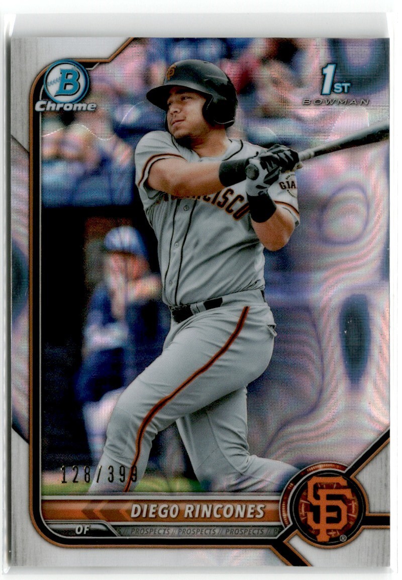 2022 Bowman Chrome Lava Refractor Diego Rincones /399 #BCP-65 1st San Francisco
