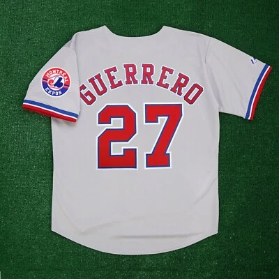 Vladimir Guerrero Montreal Expos Road w/ Team Patch Grey Jersey Men's (S-3XL) - Image 1 of 4
