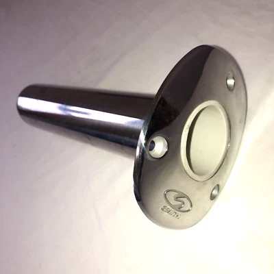 Rod Holder  Flush Mount  Stainless Steel  CE Smith  53680CA - Image 1 of 4