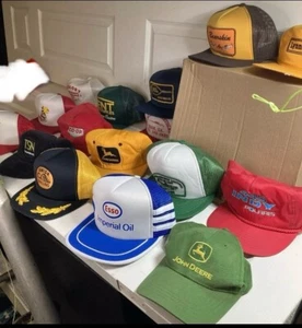 Lote de 16 gorras de colección Trucker John Deere Polaris TSN Nissan Lynngold Esso Oil - Imagen 1 de 10
