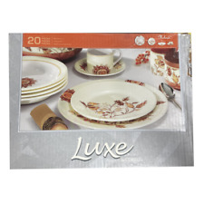 New Corelle Luxe Mehndi 20-Piece Dinnerware Set, Service For 4