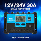 Atem Power 30a Solar Charge Controller Battery Regulator 12v 24v Auto Usb Lcd
