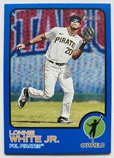 LONNIE WHITE JR. RC 2022 TOPPS HERITAGE MINOR LEAGUE #117 PIRATES ROOKIE SSP /99