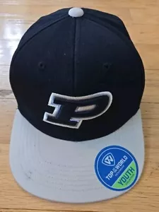 NWT Purdue Boilermakers Top Of The World Snapback Hat Cap Size Youth - Picture 1 of 12
