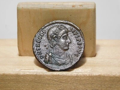 Theodosius I, Ae 2, Roman Imperial, 379-395 A.D., - Image 1 of 4