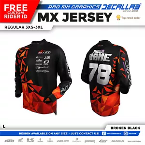 Camiseta de carreras Decallab Motocross MX BMX DH - Imagen 1 de 5