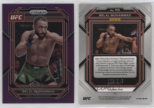 2023 Panini Prizm UFC Purple Prizm /149 Belal Muhammad #113