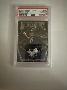 Topps Project 2020 Derek Jeter #132 PSA 10 Mr. November Designed by Ben Baller - Picture 1 of 9