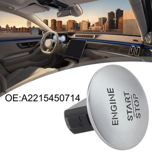 Start Stop Engine Button for Mercedes For Benz Chrome Black Replacement Part - Picture 1 of 17