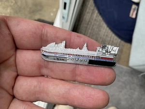 Vintage Hover Speed Ferry Schiff Boot Emaille Pin Anstecker UK Transport Handwerk - Bild 1 von 9