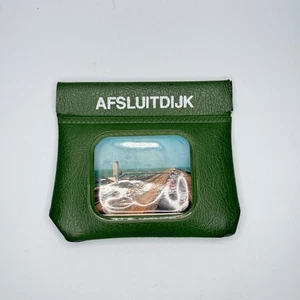 Vintage AFSLUITDIJK Netherlands Pinch Coin Purse Squeeze Souvenir - Picture 1 of 6
