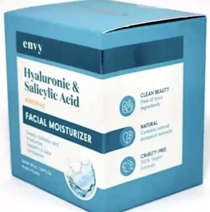 ENVY Hyaluronic & Salicylic Acid Facial Moisturizer 1.69 fL oz NEW - Picture 1 of 12
