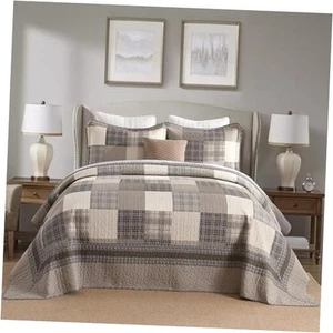 120"x128" Oversized California XL California King (120"*128") Brown/Beige/Khak - Picture 1 of 7