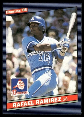 1986 Donruss Rafael Ramirez Atlanta Braves #263 - Image 1 of 2