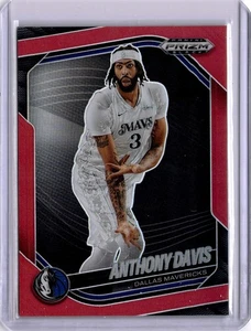 Anthony Davis 2024-25 Panini NBA Prizm Black Red Prizm /299 Mavericks #177 - Bild 1 von 2