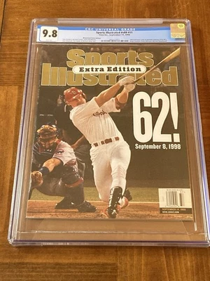 Mark McGwire Sports Illustrated CGC 9.8 White Pages (Classic “62” Cover) - Image 1 of 3