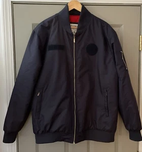Cumar Italy Military Bomber Flight Jacket Men’s Size 2L XL Blue Quilted Lining - Picture 1 of 11