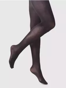 A New Day High Waist Control Top Opaque Tights Black 50 Denier L-XL. 1 pair - Picture 1 of 5