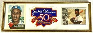 1991 Topps Archives 1953 Jackie Robinson, 1996 and 50th Anniversary Patch Repro