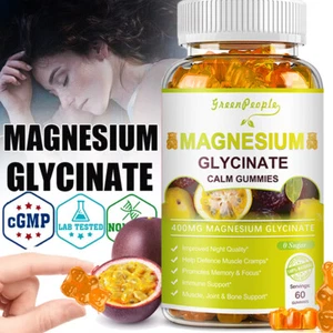 Magnesium Glycinate | 400mg | 300 Gummies | Buffered & Chelated Free&Non-GMO - Picture 1 of 16